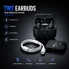 AirPods Pro 2nd Generation Wireless Earbuds – Premium True Wireless Bluetooth Earphones - White & black
