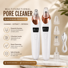 Digital Blackhead Remover Vacuum – Electric Pore Cleaner & Acne Remover Facial Tool