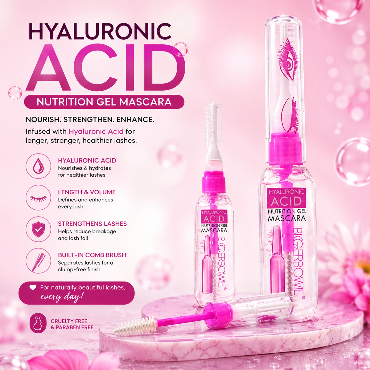 Transparent Gel Mascara – Natural Look & Easy Styling | 1 Piece